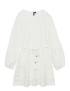 Vmolya Ls Short Dress Wvn Ga Lyhyt Mekko White Vero Moda