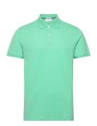Polo Tee S/Spolo Tee S/S Tops Polos Short-sleeved Green Lindbergh