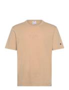 Ss Tee Tops T-shirts Short-sleeved Beige Champion