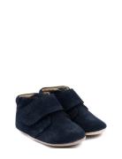 Beginners? Velcro Season Aamutossut Sisäkengät Navy Pom Pom