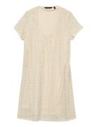 Vmmaya Ss V Neck Short Dress Jrs Girl Mekko Cream Vero Moda Girl