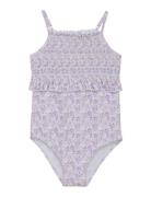 Swimsuit Flower Uimapuku Uima-asut Multi/patterned Creamie