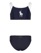 Big Pony Two-Piece Swimsuit Bikinit Navy Ralph Lauren Kids