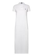 Cotton Mesh Polo Dress Polvipituinen Mekko White Polo Ralph Lauren