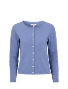 Tuva Cardigan Tops Knitwear Cardigans Blue Newhouse
