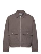 Minimal Zip-Up Jacket Ohut Takki Brown Weekday