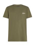 Hilfiger Summer Photo Tee Tops T-shirts Short-sleeved Green Tommy Hilf...