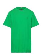 Essential Cotton Reg Tee Ss Tops T-shirts Short-sleeved Green Tommy Hi...
