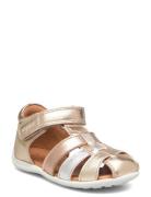 Bisgaard Carly Shoes Summer Shoes Sandals Gold Bisgaard