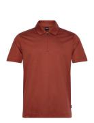 H-Paras 50 Tops Polos Short-sleeved Orange BOSS