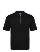 Anf Mens Sweaters Tops Polos Short-sleeved Black Abercrombie & Fitch
