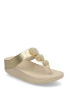 Fino Beadie-Button Metallic Toe-Post Sandals Flipflopit Rantasandaalit...