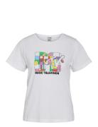 Nmnate S/S Mtv T-Shirt Jrs Fwd Tops T-shirts & Tops Short-sleeved Whit...