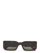 Le Sustain - Rippled Rebel Neliönmuotoiset Aurinkolasit Brown Le Specs