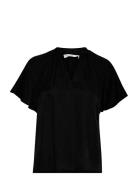 Byhacca Blouse - Tops Blouses Short-sleeved Black B.young