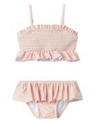 Nmffiona Mar Swim Set Lil Bikinit Pink Lil'Atelier