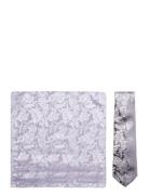 Tie & Pocket Square Solmio Kravatti Grey Amanda Christensen