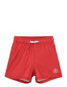 Swim Shorts, Solid Uimashortsit Red Color Kids