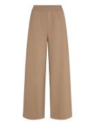 Wide Leg Jogger Trousers Bottoms Trousers Wide Leg Brown Mango