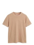 Sunfaded Ss T-Shirt Tops T-shirts Short-sleeved Beige GANT