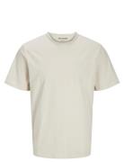 Jjjake Tampa Pocket Tee Ss Crew Neck Tops T-shirts Short-sleeved Cream...