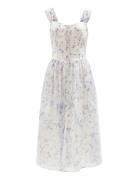 Malea Midi Dress Polvipituinen Mekko White Bardot