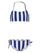 Kogholiday Rouching Bikini Set Acc Bikinit Blue Kids Only