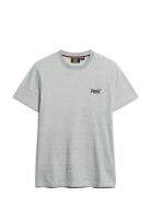 Essential Logo Emb Tee Tops T-shirts Short-sleeved Grey Superdry