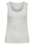 Objjamie S/L Sli Tank Top Noos Tops T-shirts & Tops Sleeveless Grey Ob...