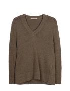 Long Sleeve Heavy Knit, Kleery Tops Knitwear Jumpers Brown Ivo Nikkolo