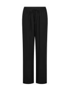 Sc-Poula Bottoms Trousers Straight Leg Black Soyaconcept