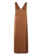 Gzjessie Dress Polvipituinen Mekko Brown Gestuz