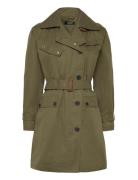 Belted Cotton Twill Trench Coat Trenssi Takki Brown Lauren Ralph Laure...