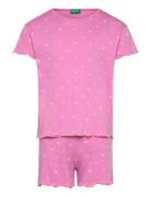 Pyjama(T-Shirt+Short Pyjamasetti Pyjama Pink United Colors Of Benetton
