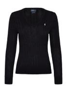 60/2X12 Pima Cotton-Lsl-Plo Tops Knitwear Jumpers Black Polo Ralph Lau...