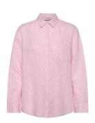 Bs Aglaia Regular Fit Shirt Tops Shirts Long-sleeved Pink Bruun & Sten...