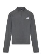 J Gt Pz Zip Ls Tops T-shirts Long-sleeved T-shirts Grey Adidas Sportsw...