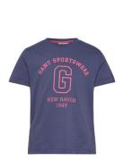 Gant Sportswear Arch T-Shirt Tops T-shirts Short-sleeved Blue GANT