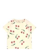Tnstolivia S_S Tee Tops T-shirts Short-sleeved Cream The New
