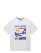 S-Valdor Ss Tops T-shirts Short-sleeved White Napapijri