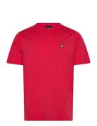 Plain T-Shirt Tops T-shirts Short-sleeved Red Lyle & Scott