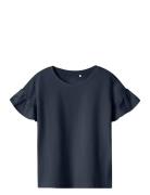 Nkfvilukka Ss Rlx Top Tops T-shirts Short-sleeved Navy Name It