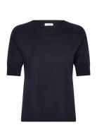 Esmeralda Knitted Top Tops Knitwear Jumpers Navy Newhouse