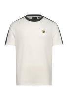 Contrast Taped T-Shirt Tops T-shirts Short-sleeved White Lyle & Scott