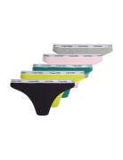 Thong 5Pk Stringit Alusvaatteet Multi/patterned Calvin Klein