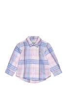 Checked Oxford Bd Ls Shirt Tops Shirts Long-sleeved Shirts Multi/patte...