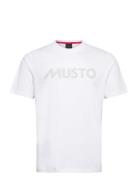 M Musto Logo Ss Tee Sport T-shirts Short-sleeved White Musto