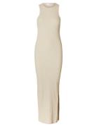 Slfanna Sl Ankle Tank Dress Maksimekko Juhlamekko Cream Selected Femme