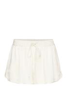 Short Low-Rise Satin Shorts Bottoms Shorts Casual Shorts White Monki