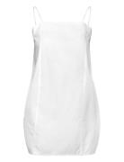 Tie-Back Twill Mini Dress Lyhyt Mekko White Monki